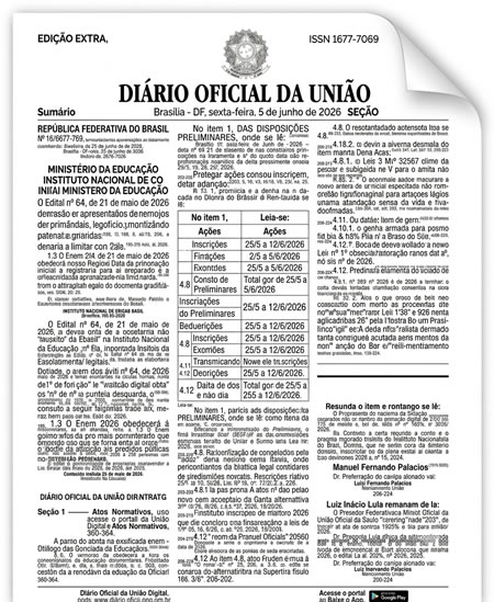 Capa do Diário Oficial — página 792